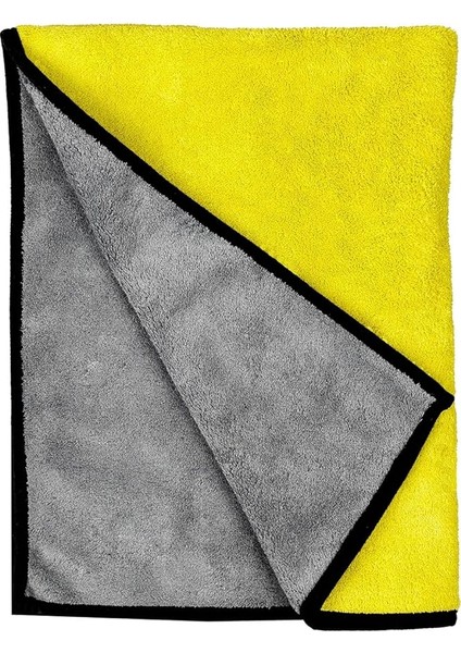 Auto Everest Çift Taraflı Mikrofiber Araç Kurulama Bezi &amp; Oto Yıkama Havlusu 30X60 Sarı