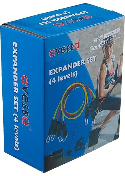 Direnç Lastiği Seti, 10 Parça, 4 Farklı Direnç Seviyesi, Taşıma Çantalı, ACS-400 fırsatları