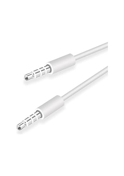 Ses Kablosu 1 Metre Oto Araç Teyp Kablo Müzik Bağlantı Beyaz modelleri