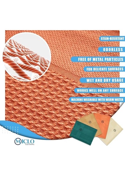 Cleanıng | Mikrofiber Temizlik Bezi | Sihirli Bez, Cam Bezi Ayna Bezi | 4lü Paket | Zümrüt Serisi modelleri