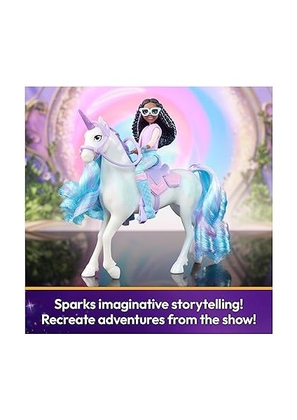 Academy Layla ve Tek Boynuzlu At Glacier Seti – Sevilen Netflix Dizisinden Yaklaşık 12 cm Orijinal Figürler, 4 Yaş+ Için indirimleri