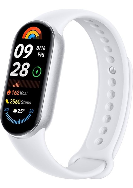 Smart Band 9 Glacier Silver | 1,62 Inç Amoled Ekran | Dokunmatik Ekran, Multisport Tracker, Aktivite Izleyici, Nabız Monitörü | Bluetooth Bağlantısı