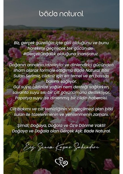 Natural Doğal Nemlendirici Tonik Gül Suyu 1 Paket (1 x 100 Ml) indirimleri