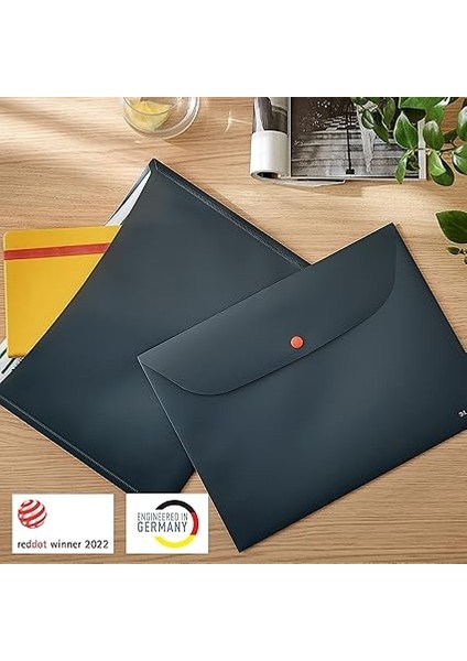 Cosy Çıtçıtlı, 2 Cepli Gizlilik Dosyası, A4, Gri modelleri