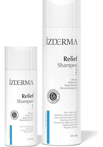 Cosmetic Relief Shampoo Kepek Karşıtı Bakım ve Devam Şampuanı 2'li Set (Şiddetli Kepek ve Egzama Şampuanı)