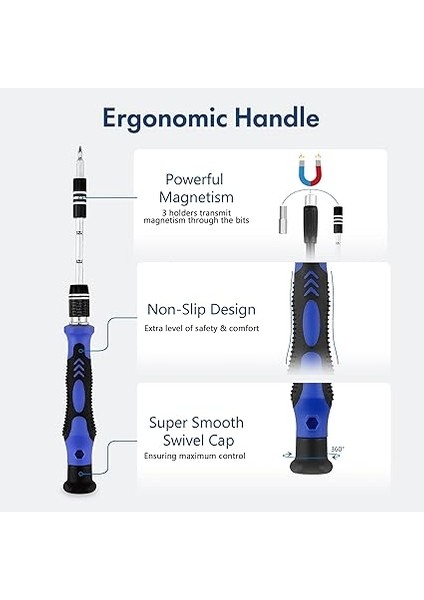 62'si 1 Arada Hassas Tornavida Seti, Manyetik Mini Hassas Alet Seti, Bilgisayar, Iphone, Ipad, Dizüstü Bilgisayar, Ps4, Ps5, Xbox, Telefon, Macbook Vb. Için Onarım Alet Seti fırsatları