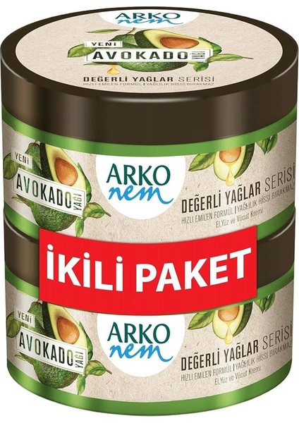 Nem Değerli Yağlar Avokado Yağı El ve Vücut Kremi 2 x 250 ml