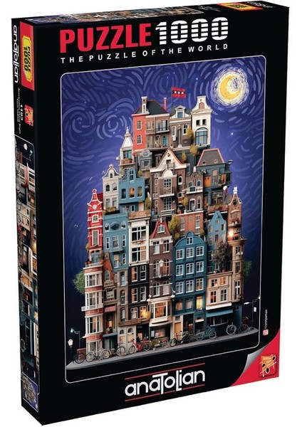 Puzzle - Amsterdam Starry Night / 1000 Parça Puzzle, #1183