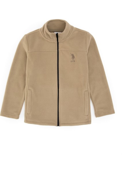 Kız Çocuk Açık Haki Hırka (Örme) 50317875-VR183