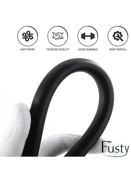 Black Paslanmaz Kopmaz Patlamaz Kaliteli Pvc Duş Hortumu - Yüksek Kaliteli Lüx Duş Spirali - Tüm Duş Setleri/duş Başlıkları ile Uyumlu (G1/2) - 150CM Siyah fiyatları