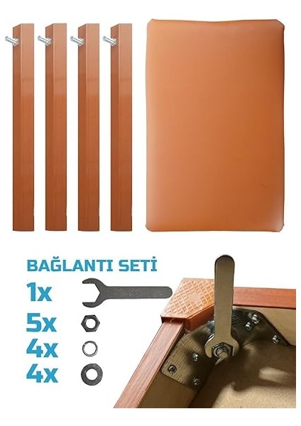 TBX-144OR Üst Kalite Piyano Taburesi Gizli Bölmeli Turuncu Renk (32X54X48) fırsatları