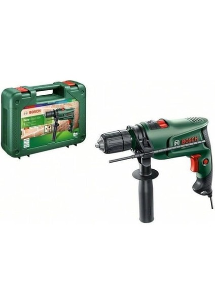 Darbeli Matkap Easyımpact 600, 600 W, Takım Çantası Dahil, Elektronik Hız Kontrolü, Ergonomik, 1.7 Kg, Yeşil