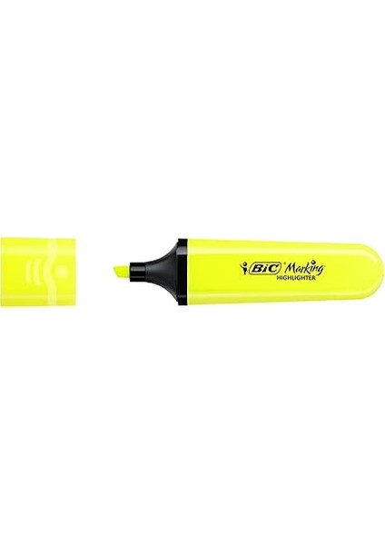 Marking Flat Higlighter Fosforlu Kalem 12'li Kutu, Sarı Fosforlu Kalem, Su Bazlı, Hızlı Kuruyan Mürekkep fiyatları
