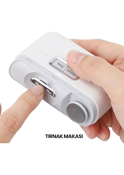 Vogue Şarjlı Tırnak Kesme ve Manikür Cihazı Elektrikli Tırnak Makası Manikür Makinesi fırsatları