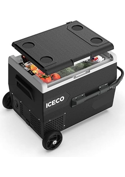 K65S 12/24V 65LT Akülü, Kablolu, Kompresörlü Tekerlekli Outdoor Oto Buzdolabı &amp; Dondurucu modelleri