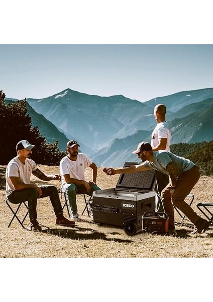 K65S 12/24V 65LT Akülü, Kablolu, Kompresörlü Tekerlekli Outdoor Oto Buzdolabı &amp; Dondurucu fırsatları