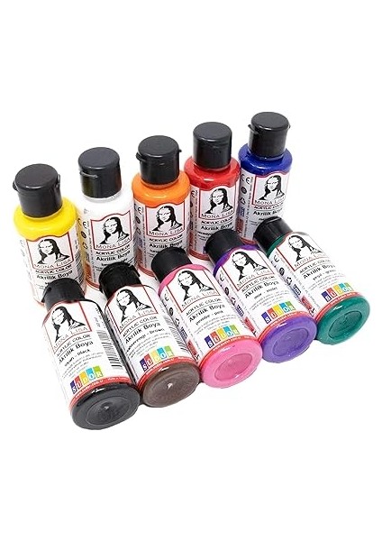 Mona Lisa Akrilik Boya Seti 10 x 40ML (Fırça Hediyeli) fırsatları