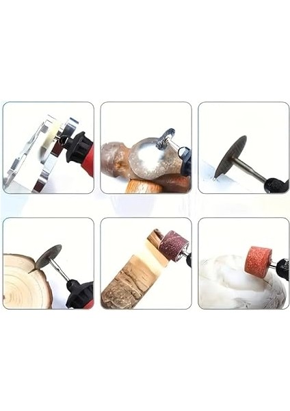 112 Parça Taşlama Fırçalama Polisaj Gravür Zımpara Cilalama Seti Takımı Matkap Ucu Ahşap Metal Çelik Mermer indirimleri