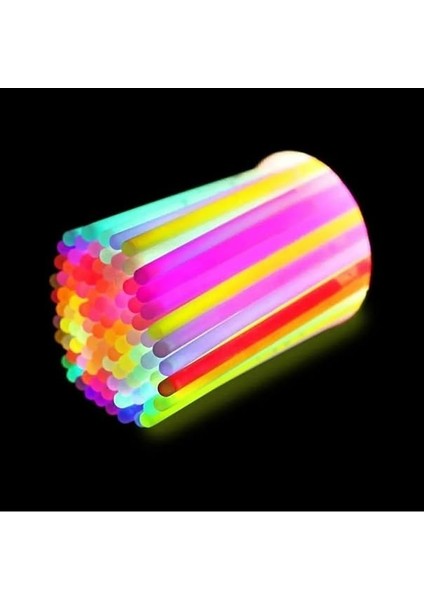 Ultra Parlak Parlayan Çubuklar Bilezikler ve Kolyeler - Karanlıkta Birinci Sınıf Parti Malzemeleri ve Süslemeleri - Fosforlu Çubuk - Fosforlu Bileklik - Glow Stick modelleri