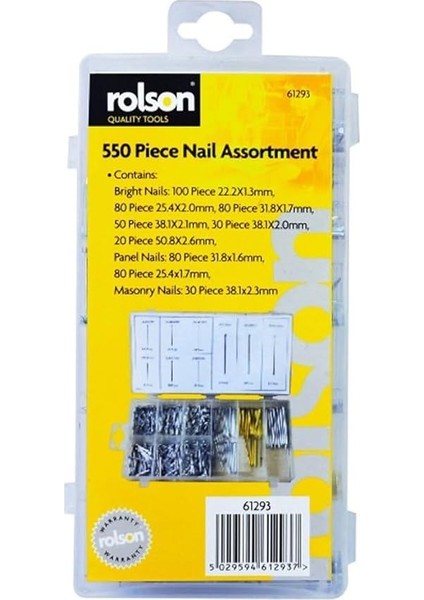 61293 550 Pc Nail Assortment fiyatları