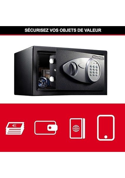 Lock Şifreli Kasa, Elektronik Kombinasyon, 11 L, 19,4 x 29 x 26,4 cm modelleri