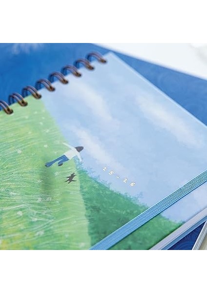 A5 Spiralli 16 Aylık Akademik Ajanda - Manzara fiyatları