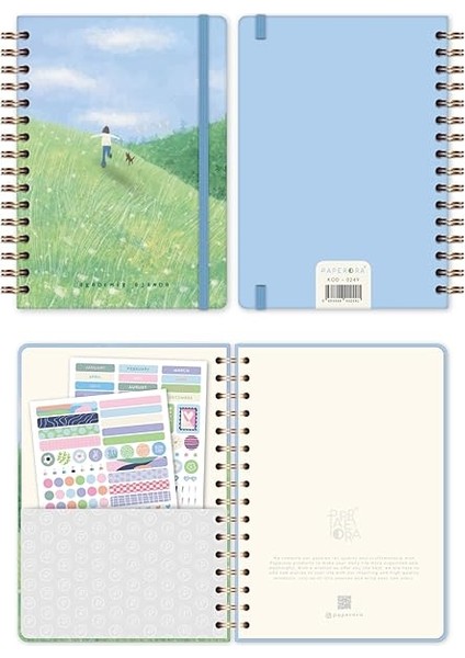 A5 Spiralli 16 Aylık Akademik Ajanda - Manzara fırsatları