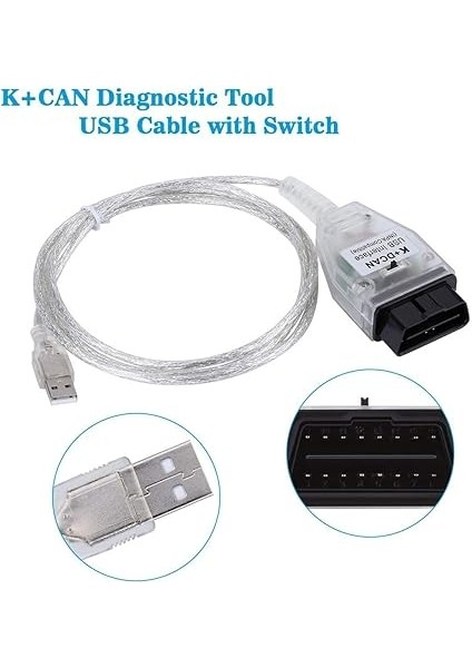 Inpa Obd Dcan Kcan Kdcan K+Dcan Ediabas D Geçiş Yapabilirsiniz FT232RQ Obdıı Kodlama Arayüz Kablosu modelleri