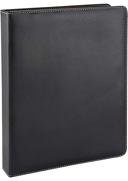533S A4 Suni Deri Sırt 4 Halkalı Elite Klasör, Siyah, A4, 4 cm fiyatları