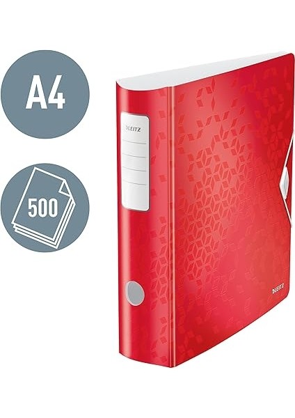 Wow Telli Dosya, Metalik Kırmızı, A4 Klasör, Kavisli Sırt, 82 mm Genişlik, Elastik Sabitleme, Hafif Poli Köpük Malzeme, 11060026 fiyatları