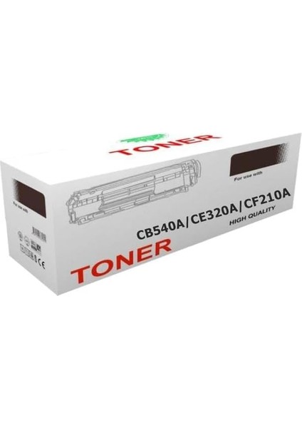 Uyumlu CB540A/CE320A/CF210A Çipli Siyah Muadil Toner