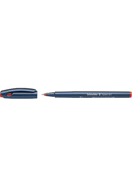 Schreibgeräte Topball 857 Tükenmez Kalem, Sağlam Metal Uçlu, 0,6, Kırmızı modelleri