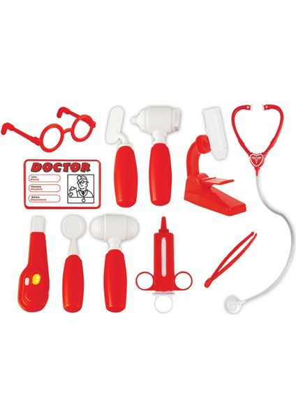03 310 DOKTOR SETİ ÇANTALI KIRMIZI