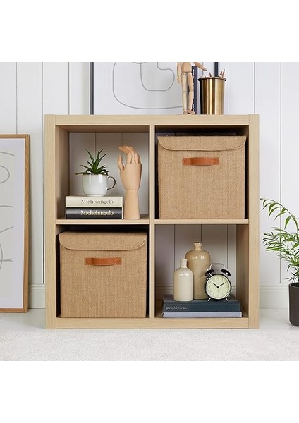 Home Textile Jüt Kapaklı Kutu 30 x 30 x 30 cm indirimleri