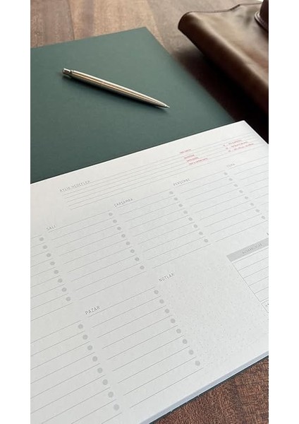 Tanıtım Tarihsiz Planlayıcı, A4 Boyutunda (21CM x 29.7cm) (Haftalık Planlayıcı) indirimleri