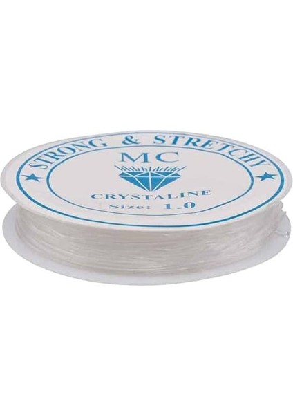 Adet Esnek Misina Lastik Ip 1 mm Şeffaf 15 Metre