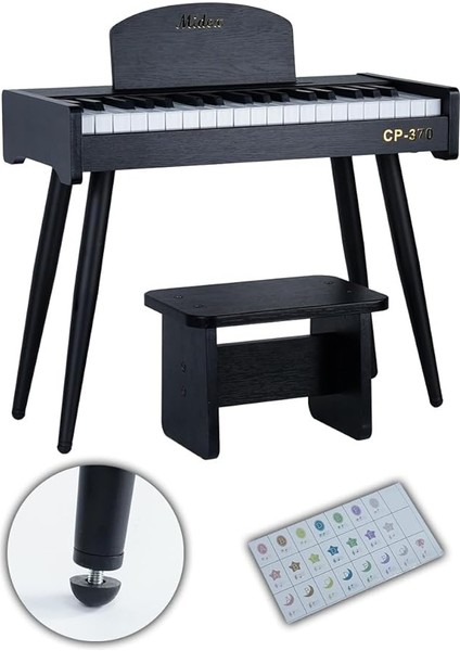 CP-370BK Ahşap Çocuk Piyanosu Pilli 37 Tuşlu Gerçek Piyano Tuşları