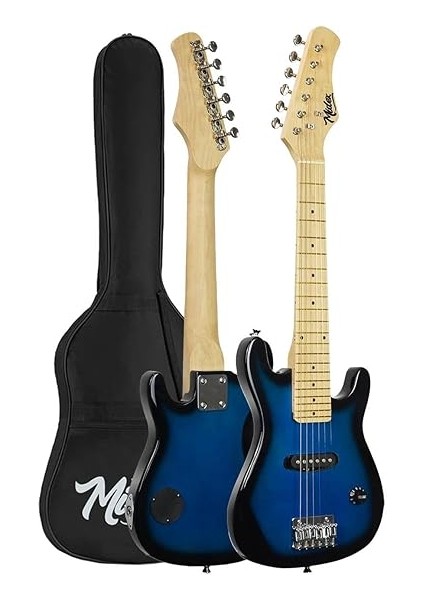 CEG-30BL 4-6 Yaş Çocuklar Için Amfili Full 1/4 30 Inç Elektro Gitar Seti Blue Black fiyatları