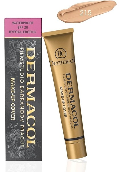 Make-Up Cover Su Geçirmez Hipoalerjenik Spf 30 #215 (Tüm Akne Izleri ve Dövmeleri Kapatır)