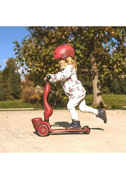 &amp; Ride Highwaykick 1 Lifestyle Wildcat – Çocuklar Için 2'si 1 Arada Denge Bisikleti ve Scooter (1 – 5 Yaş), Depolama Alanlı, Yüksekliği Ayarlanabilir, Emniyet Pedi, 50 Kg'a Kadar, Tasarım indirimleri