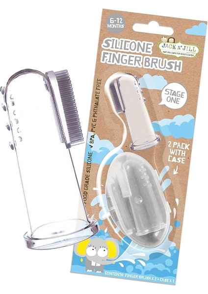 N'jill Silikon Ikili Parmak Fırça