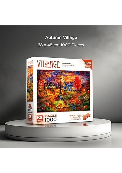 Games 1000 Parça Sonbahar Köyü Puzzle modelleri