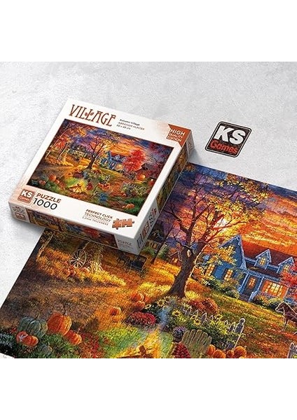 Games 1000 Parça Sonbahar Köyü Puzzle fırsatları