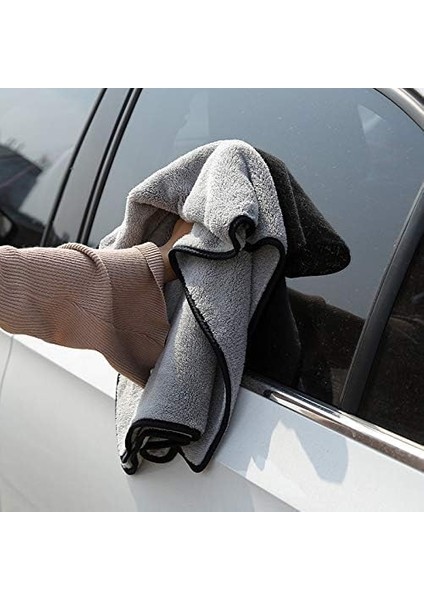 Süper Emici Oto Kurulama Bezi Araç Temizlik Havlusu Mikrofiber Temizleme Bezi Araba Yıkama Süngeri (50X70CM) (Gri) fırsatları