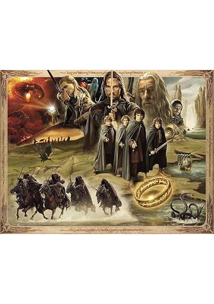 169276 2000 Parçalı Puzzle Lotr Yüzük Kardeşliği, Renkli fiyatları