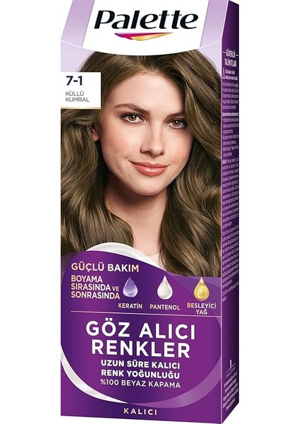 Göz Alıcı Renkler Küllü Kumral 7.1 Saç Boyası