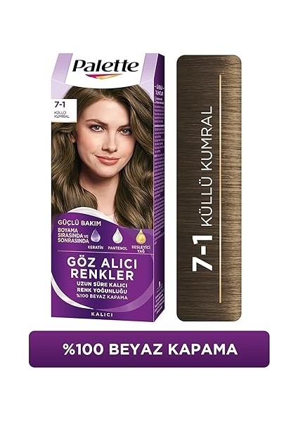 Göz Alıcı Renkler Küllü Kumral 7.1 Saç Boyası modelleri