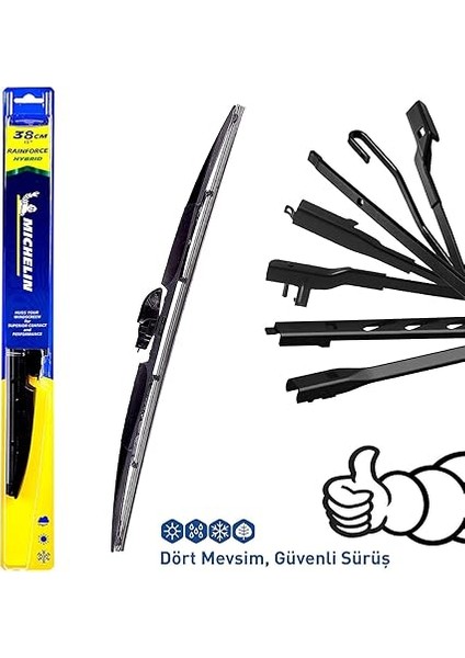 Rainforce™ MC19815 38CM 1 Adet Universal Hibrit Silecek fiyatları