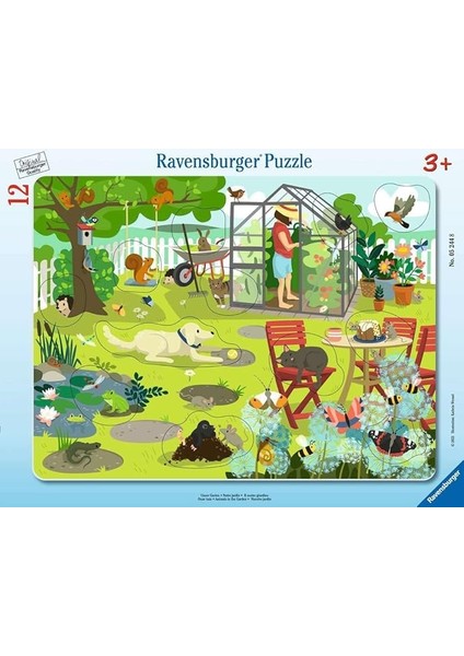 12 Parçalı Büyük Çerçeveli Puzzle Bahçede