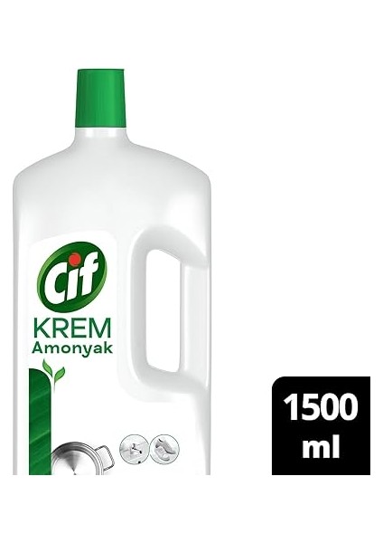 Krem Yeni Nesil Yüzey Temizleyici Amonyak 1500 ml modelleri